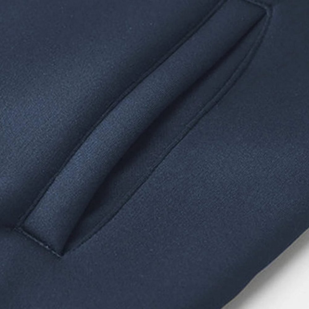 Royal Blue Mens Thermal Hoodie - Picture 5 of 7